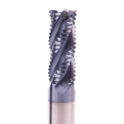 China Metal Work Tool 4 4 Flute Roughing End Mill Carbide Roughing End Mill Flute For Steel for sale