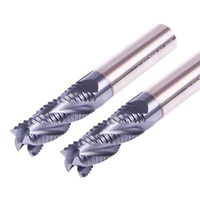 China High Quality Metal Work Tool Roughing Tools Carbide Roughing End Mill 4 Flute For Steel for sale