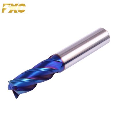 China Metal Work Tool China Factory Provided Good Quality OEM Carbide Drill Bits HRC65 4 Flute Combined Radius Milling Corner Cutter for sale