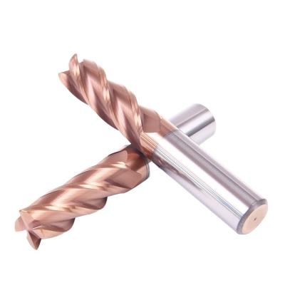 China Metal Work Tool Radius Cutter HRC55 Carbide Corner Radius End Mill 4 Flute For Steel for sale