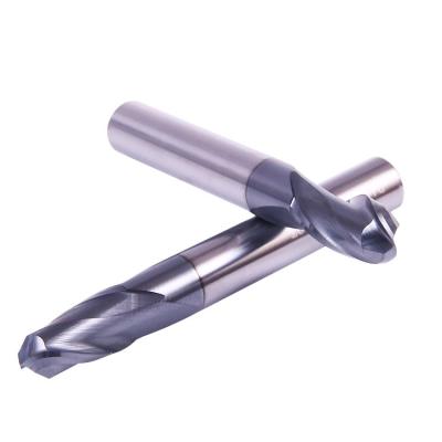 China Metal Work Tool Diameter 1.5 Cutting Length HRC60 Carbide Ball Nose End Mill 3 2 Flute For Steel for sale