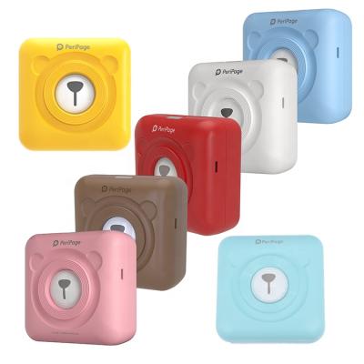 China Mini Peri-page Mini Amazon Hot Sale Tooth Mobile USB Wireless Handheld Note Sticker Label Color Thermal Photo Printer for sale