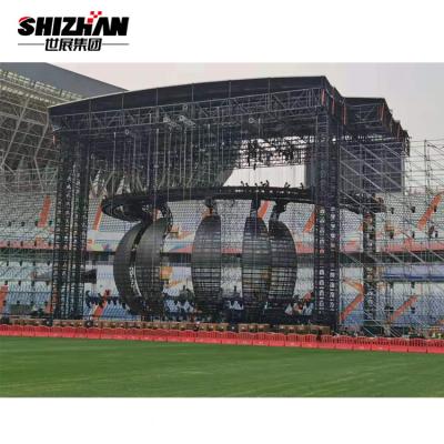 China Heavy Duty Concert Event Stage Light Space Frame Roof Truss Full Span Steel Truss for sale