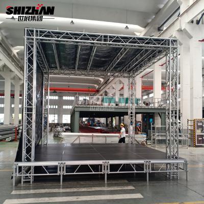 China Adjustable legs f34 exhibitor truss prefab steel roof truss for sale