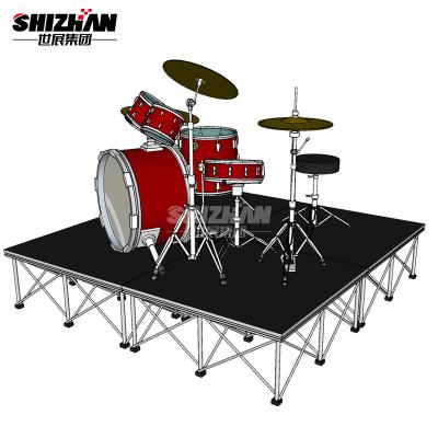 China Adjustable Legs 4x8 Stage Platform Platform Drum Riser for sale