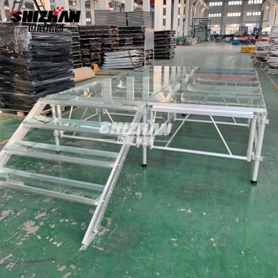 China 6061-T6 Aluminum Alloy Aluminum Easy Assemble Portable Outdoor Acrylic Deck Stage for sale