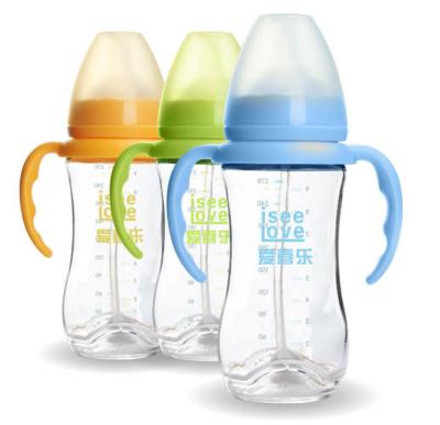 China unzerbrechliche Glasbaby 240ML Sipper-Wasser-Flaschen-blaue rosa gelbe Farbe verfügbar zu verkaufen