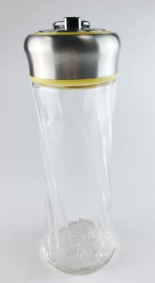 China Yellow Thin Beautiful Light Drinking Glass Water Bottle Easy To Clean for sale