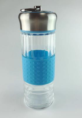 China Klimaglastee-Flaschenglas-Wasser-Flasche mit Tee-Filter LW-S49 zu verkaufen