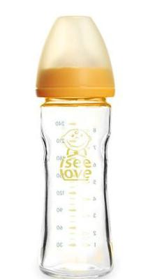 China Comfortable Chemical Free Unbreakable Glass Baby Bottles Environment Friendly for sale