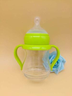 China 150ml Special Shape Unbreakable Glass Baby Bottles BPA free FDA EN14350 for sale