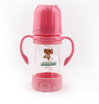 China Bunte trinkende Baby 240ML Sipper-Wasser-Flasche für gestillte Babys zu verkaufen