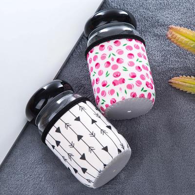 China Personalized Baby Glass Water Bottle , Reusable Baby Milk Bottle Portable for sale