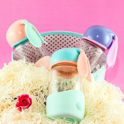 China 340ML Rabbit Pp Lid Milk Feeding Bottle Unbreakable For Daily Drinking for sale