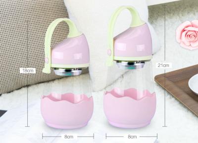 China Cute Pink Milk Feeding Bottle For Babies , Kids Glass Water Bottle Heat Resistance for sale