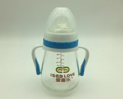 China 150ml Special Shape  BPA Free Baby Bottles Borosilicate Glass Bottle For Milk for sale