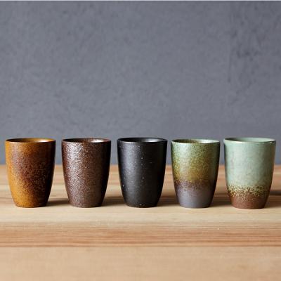 China Viable Teacup Coffee Mugs Pottery Master Tea Cup Container Drinkware Rolls Handmade Teaware Decor Openers GIF 100ml Ceramic for sale