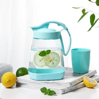 China Sustainable Water Jug Water Kettle Drink Jug Cold Water Container Instead Supplies 1.5L Large Capacity PP Kitchen Plastic Home Glass for sale