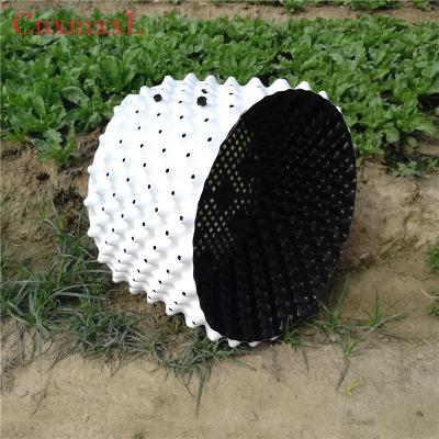 China Root Growth White 0.9mm HDPE Plastic Air Pots Greenhouse Air Pruning Buckets for sale