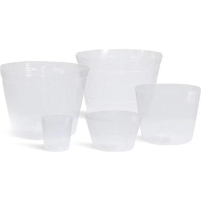 Cina Pavimento Boughpot del tulipano 25cm Dia White Plastic Nursery Pot 8L dei pp in vendita