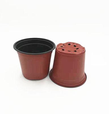 China Disposable Double Color Flower Pot For Greenhouse And Garden for sale