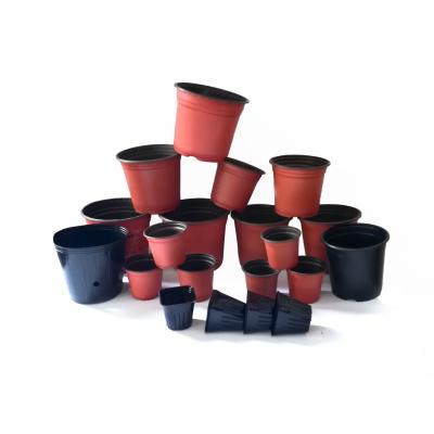 China 3% UV Resistant 120mm Top Dia 1L Plastic Plant Pots Thick Enough for sale