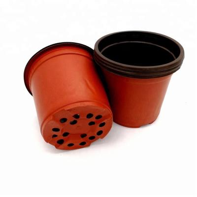 China PP Sun Hemp 15cm Width Plastic Flower Pots 12 Drainage Holes for sale