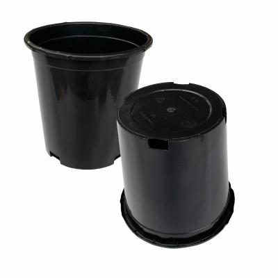 China Durable Large 165mm Diameter Hard PVC Plastic Flower Pots 17cm Height for sale