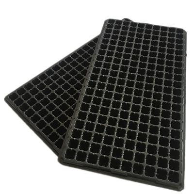 China High Reflective HDPE Plastic Seedling Tray 50 Cell Plug Flats For Sprouting for sale