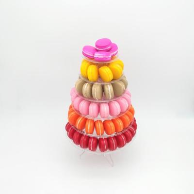 Chine Tour en plastique de gâteau de Macaron de 4 histoires recyclable à vendre