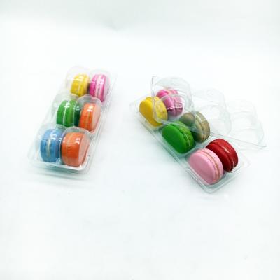 中国 Customized food blister packaging macaron /candy/cookie/chocolate plastic  6 pack tray 販売のため