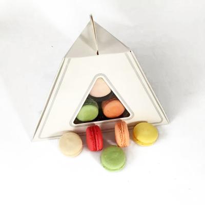 China Paper macaron packaging tower 2 tiers macaron tower hold 9 pcs macaron for sale