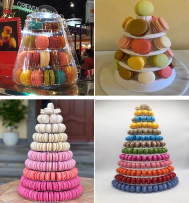 China 13 Layer Macaron Display Stand Macaron Carton Packaging Custom Printing for sale