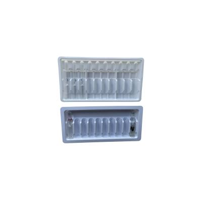 China PET blister packaging tray water injection medicine ampoule tray customization for sale