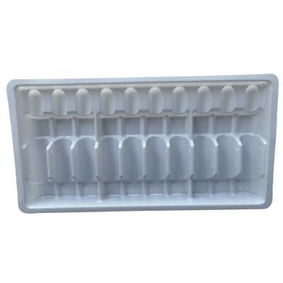 China PET blister packaging tray 1ml 2ml water injection medicine ampoule tray customization for sale