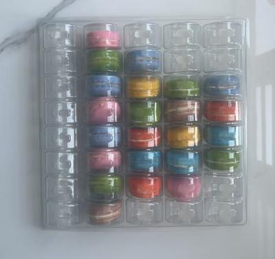 China Plastic Tower Macaron Packaging Box  Customizable Design for sale