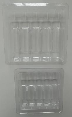 China Customized PET Ampoule Tray 1ml~10ml PET Ampoule Water Injection Tray for sale
