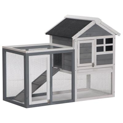 China High Quality Luxury Wooden Hutch Rabbit House Large Windproof Outdoor Cage for sale