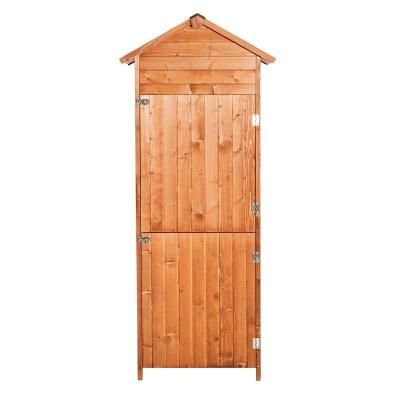 China Easily Assembled Good Quality Backyard Wooden Outdoor Garden Sheds with Two Independent Doors for sale