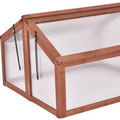 China Easily assembled sturdy wooden windproof greenhouse for sale