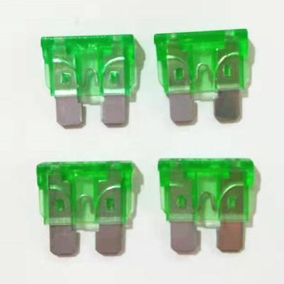 China LOW VOLTAGE Factory Direct Sale Fuse Voltage Low 30 Amp Green Blade Fuse for sale