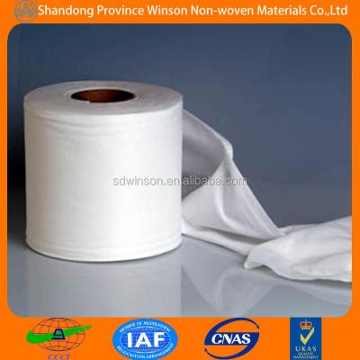 China Anti-bacteria 100% PET Spunlace Nonwoven Fabric Parallel Plain 60gsm Wet Wipes for sale