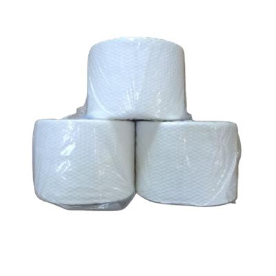 China Anti-bacteria parallel plain mesh and spunlace embossed nonwoven rolls for sale