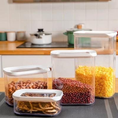 China Stackable Kitchen Refrigerator Containers Food Storage Boxes Plastic Storage Containers Freshness Food Storage Containers for sale