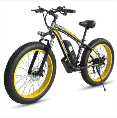 China Super Ebike Aluminum Alloy 26 Inch Fat Tire Electric Bike 48V 350W 500W 750W W Motor Electric Bicycle 1000 Bike Aluminum Alloy 21 Speed for sale