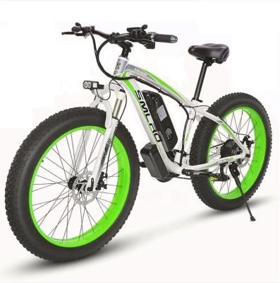 China Aluminum Alloy Ebike Super 26 Inch 1000 Fat Tire Bike 48V 350W 500W 750W W Motor Electric Bicycle Electric Bicycle 21 Speed ​​Aluminum Alloy for sale