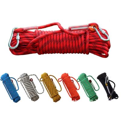 China OEM Accessories High Quality Portable Static Equipment PET High Strength Outdoor Rise Climbing Rope for sale