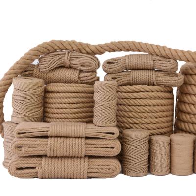 China Really Cheap Vintage Rustic Rope Hemp Rope OEM Wholesale Vintage Size Hemp Rope Conflict/Climbing/DIY/Battle 1mm-50mm Light Ceiling Pendant Ha for sale