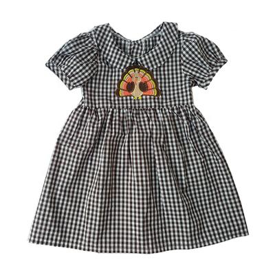 China Turkey Embroidery Cotton Dress Toddler Girls Fashion Style Dresses Breathable Kids Clothes Boutique for sale