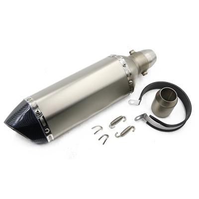 China Stainlsess Motorcycle Exhaust Devices 380Mm Stainless Steel Muffler Pipe Steel Motorcycle Exhaust for sale